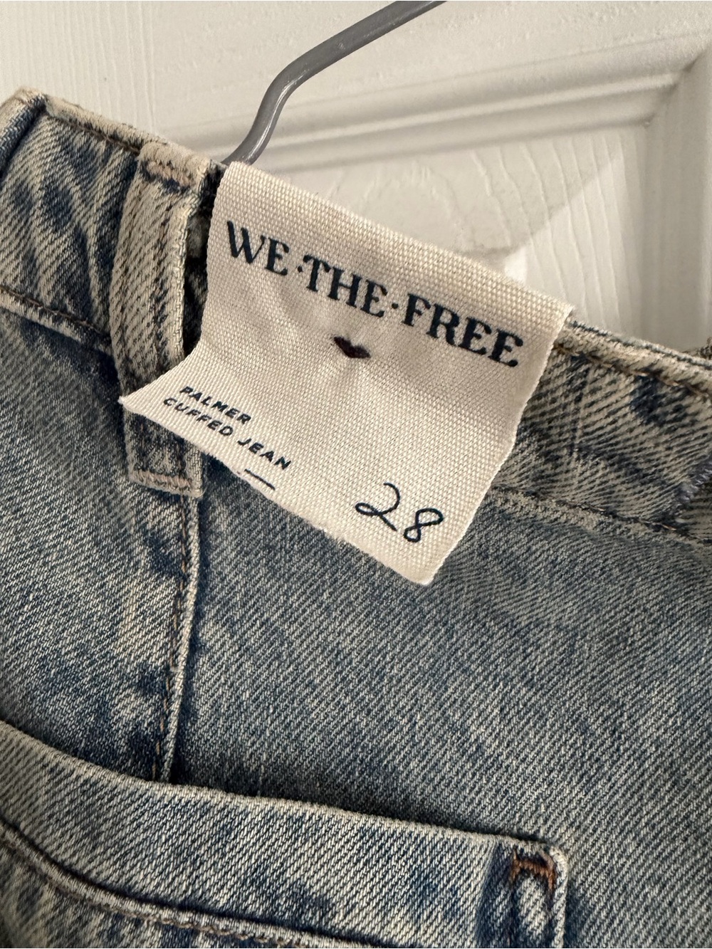 We the Free Palmer Cuffed Baggy Jeans Size 28 - Picture 7 of 8
